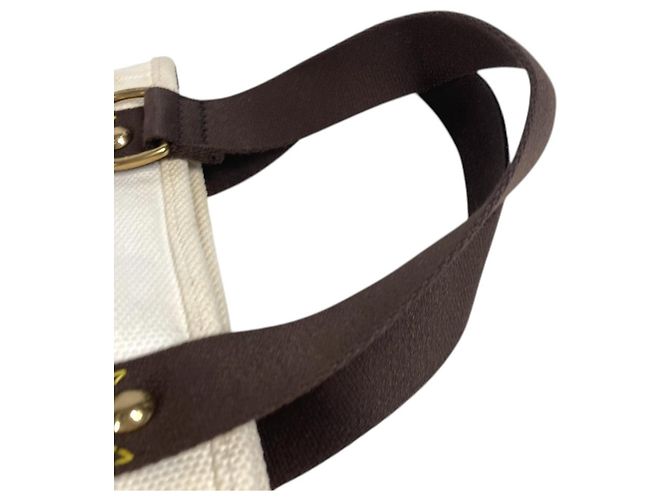 Borsa Tote Louis Vuitton Antigua Cabas PM Bianco - vista 8