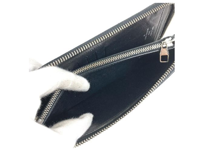 Cartera Larga Damier Graphite Louis Vuitton Negro - vista 12