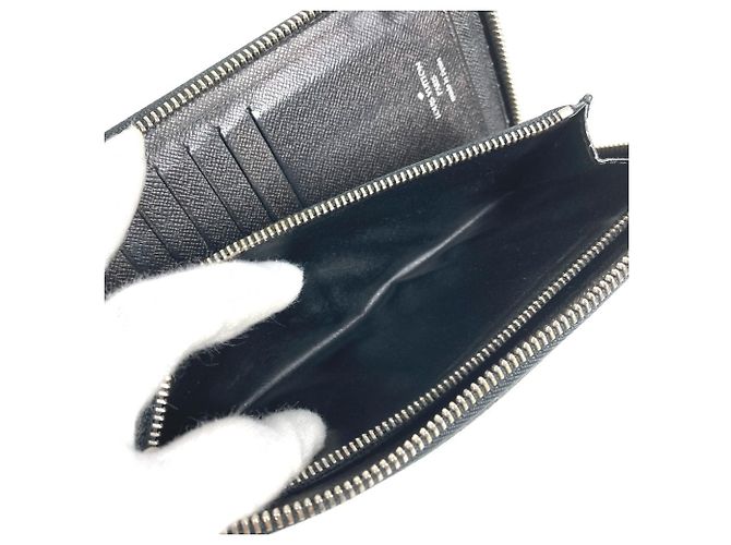 Cartera Larga Damier Graphite Louis Vuitton Negro - vista 13