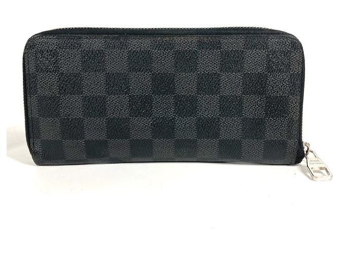 Cartera Larga Damier Graphite Louis Vuitton Negro - vista 2