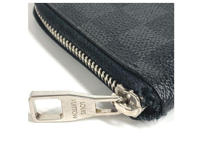 Cartera Larga Damier Graphite Louis Vuitton Negro - vista 6