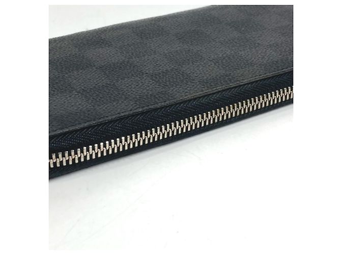 Cartera Larga Damier Graphite Louis Vuitton Negro - vista 8