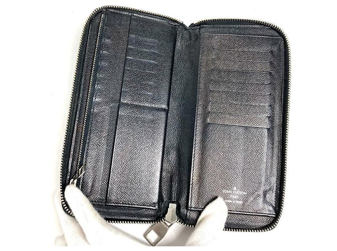 Cartera Larga Damier Graphite Louis Vuitton Negro - vista 9