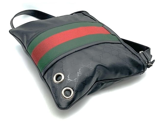 Borsa a Spalla GG Stampata GUCCI Nero - vista 2
