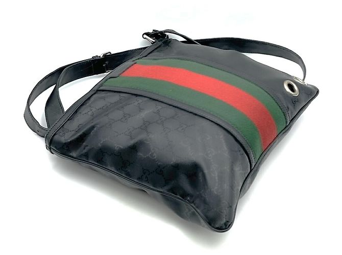 Borsa a Spalla GG Stampata GUCCI Nero - vista 3