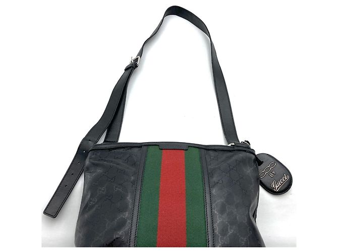 Borsa a Spalla GG Stampata GUCCI Nero - vista 5