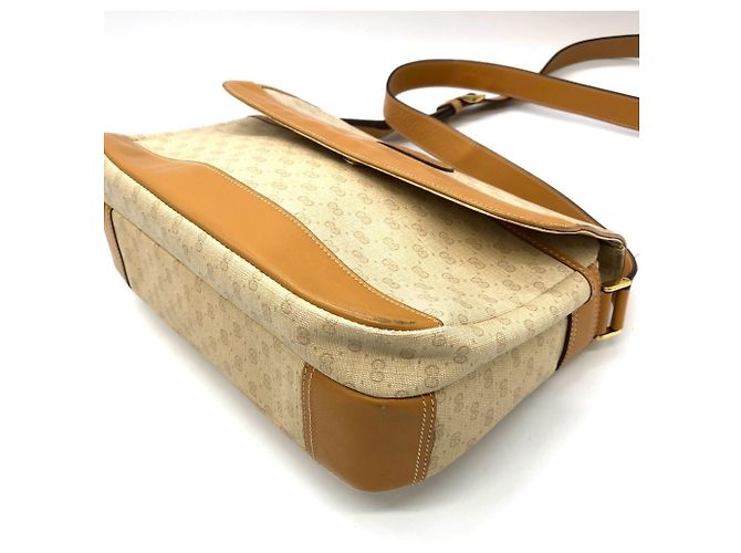 Borsa a Spalla Micro GG 001 14 di Gucci Bianco sporco - vista 4