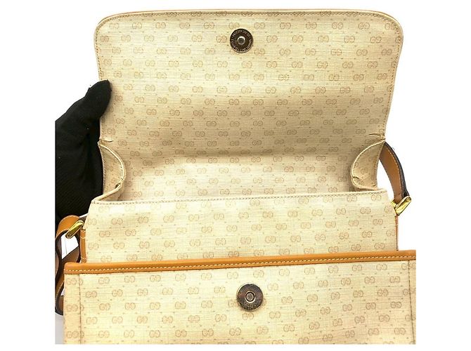 Borsa a Spalla Micro GG 001 14 di Gucci Bianco sporco - vista 8
