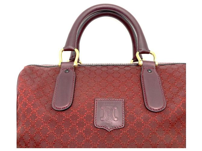 Céline Celine Macadam Boston Tasche Rot - Ansicht 5