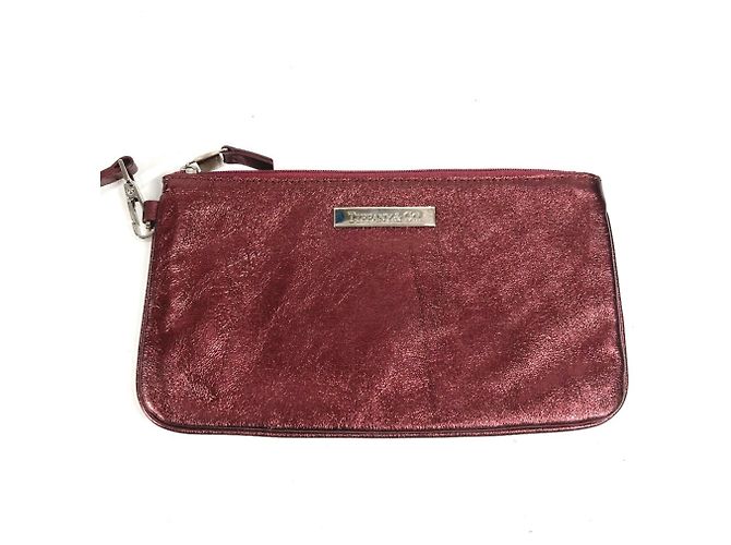 Rote Wildleder Schultertasche von Tiffany & Co. - Ansicht 16