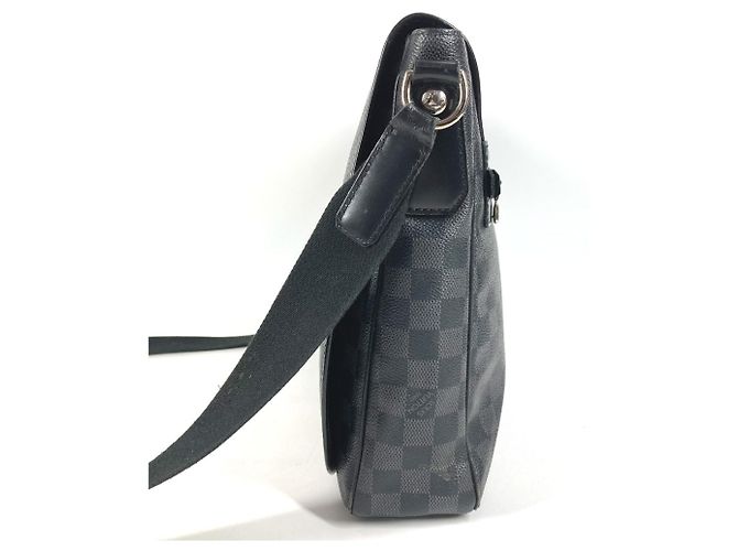 Borsa a tracolla Daniel MM Damier Graphite Louis Vuitton Nero - vista 3