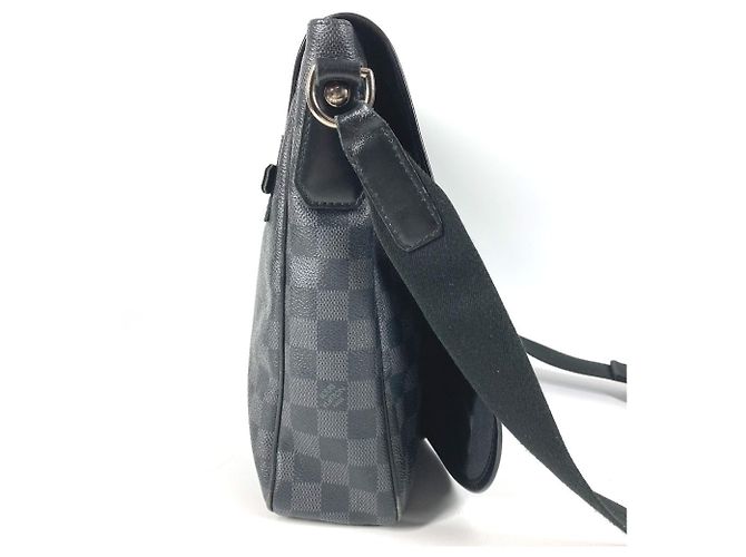 Borsa a tracolla Daniel MM Damier Graphite Louis Vuitton Nero - vista 4