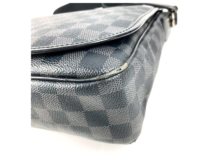 Borsa a tracolla Daniel MM Damier Graphite Louis Vuitton Nero - vista 6