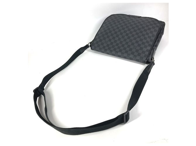Borsa a tracolla Daniel MM Damier Graphite Louis Vuitton Nero - vista 8