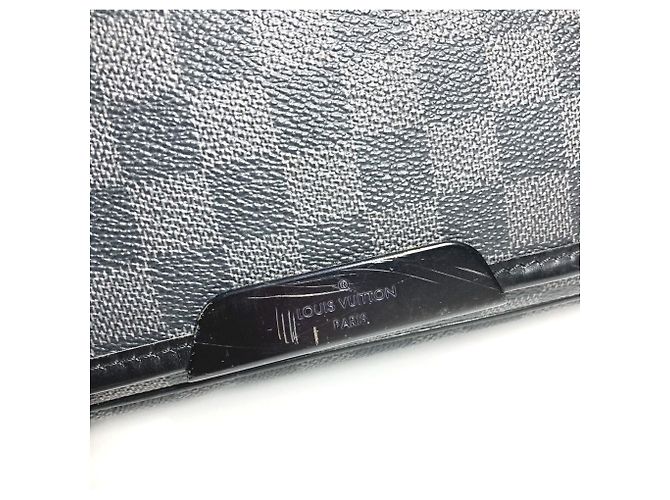Borsa a tracolla Daniel MM Damier Graphite Louis Vuitton Nero - vista 9