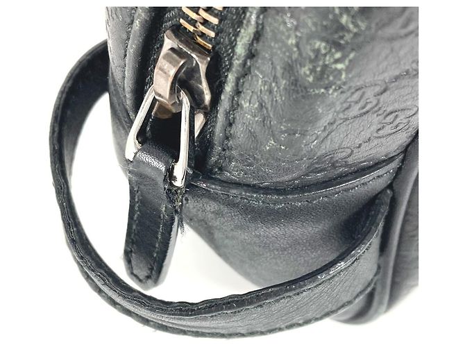 Borsa Clutch Gucci Guccissima con logo GG Nero - vista 10