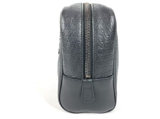 Borsa Clutch Gucci Guccissima con logo GG Nero - vista 4