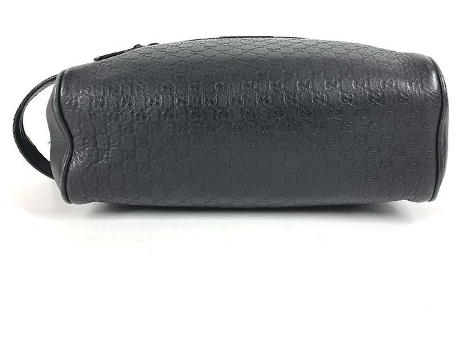 Borsa Clutch Gucci Guccissima con logo GG Nero - vista 5