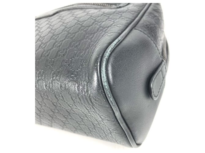 Borsa Clutch Gucci Guccissima con logo GG Nero - vista 6
