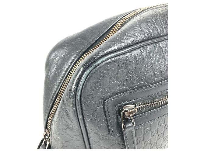 Borsa Clutch Gucci Guccissima con logo GG Nero - vista 8