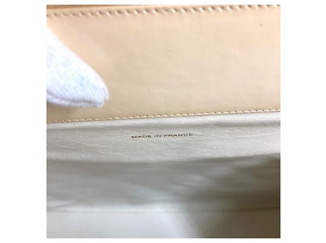 Vintage Chanel gesteppte Handtasche Weiß - Ansicht 12