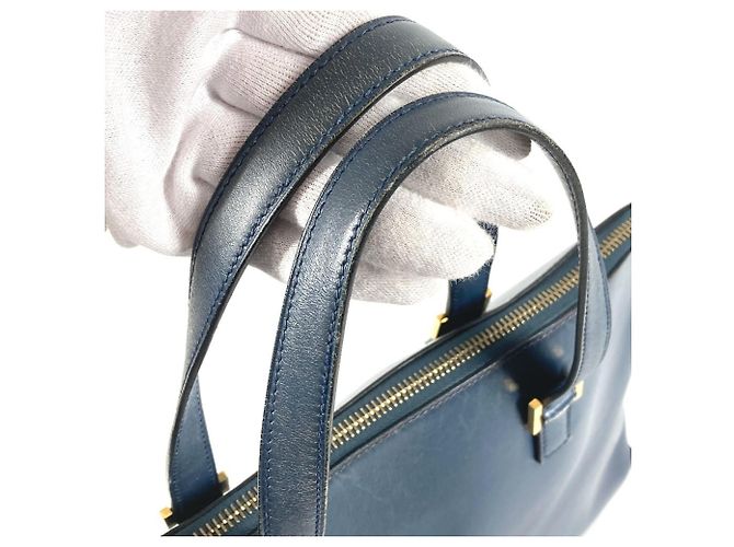 Malette Escapada Vintage Hermès Bleu Marine - vue 11