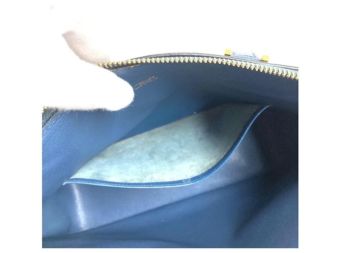 Malette Escapada Vintage Hermès Bleu Marine - vue 14