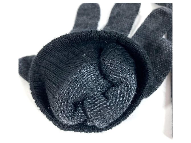 Louis Vuitton Damier Graphite Wool Gloves Black - view 7