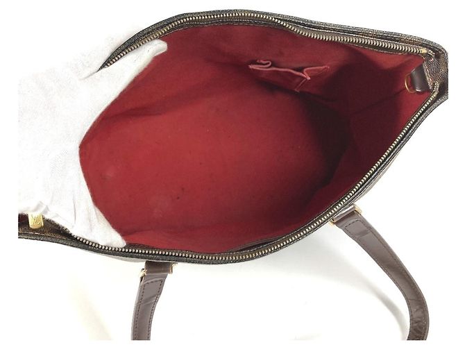 Borsa tote Damier Cabas Mezzo Louis Vuitton Marrone Damier ebene - vista 12
