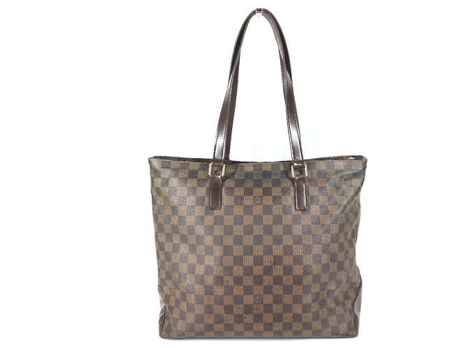 Borsa tote Damier Cabas Mezzo Louis Vuitton Marrone Damier ebene - vista 2