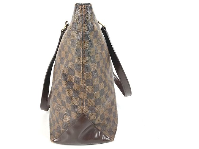 Borsa tote Damier Cabas Mezzo Louis Vuitton Marrone Damier ebene - vista 3