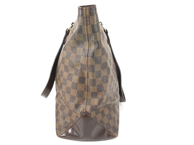 Borsa tote Damier Cabas Mezzo Louis Vuitton Marrone Damier ebene - vista 4