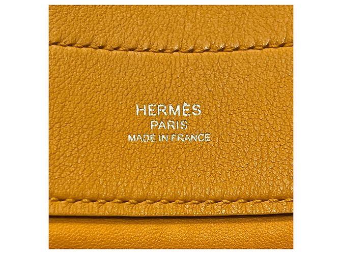 Hermès HERMES Sac Aline Mini Pochette Gelb - Ansicht 15