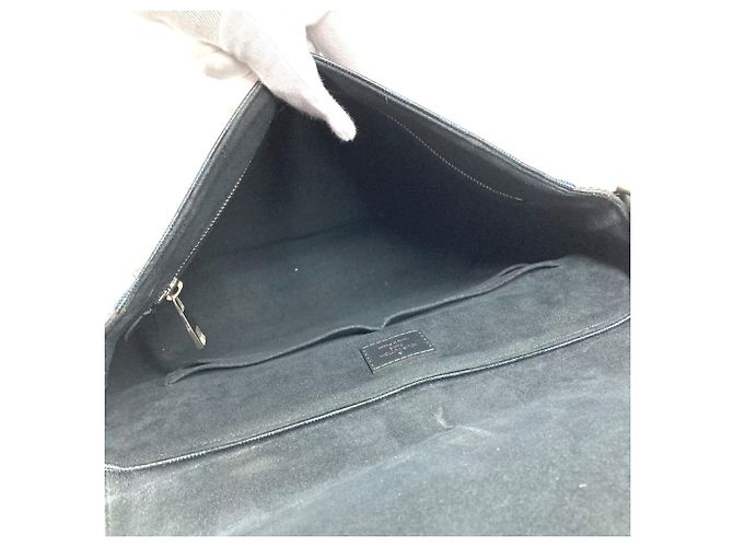Borsa Messenger MM Newport Damier Cobalt Louis Vuitton Blu navy - vista 18