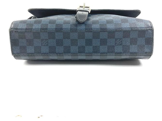 Borsa Messenger MM Newport Damier Cobalt Louis Vuitton Blu navy - vista 9