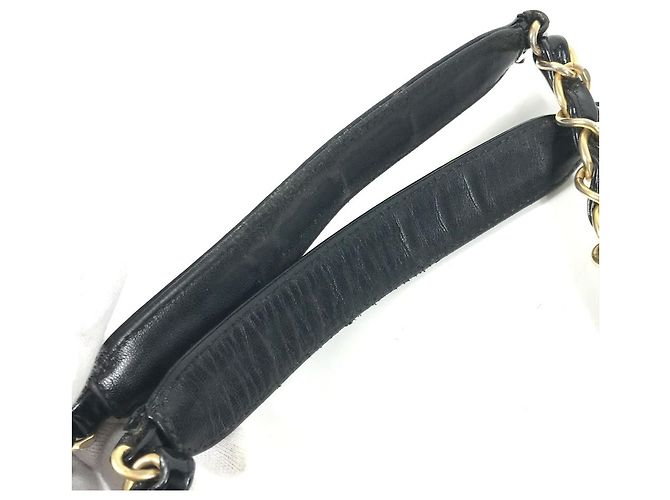 Chanel schwarze Emaille-Leder-Tote-Tasche - Ansicht 17