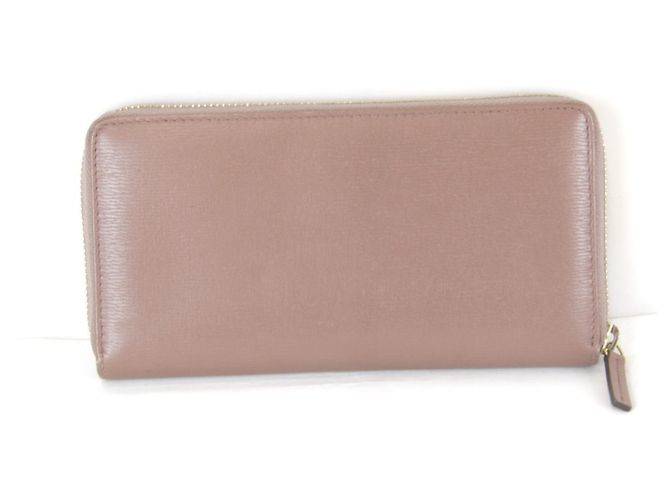 Gucci Interlocking Langbörse in Grau Beige und Pink - Ansicht 2