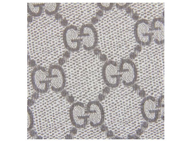 Borsa a tracolla Gucci GG Supreme in tela grigia Marrone - vista 7