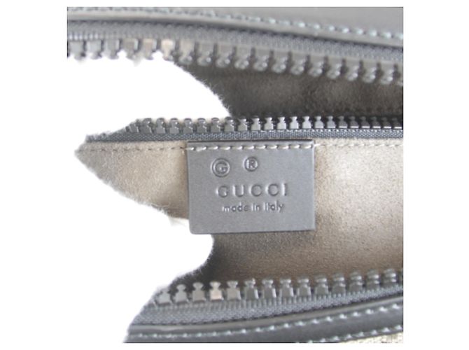 Borsa a tracolla Gucci GG Supreme in tela grigia Marrone - vista 9