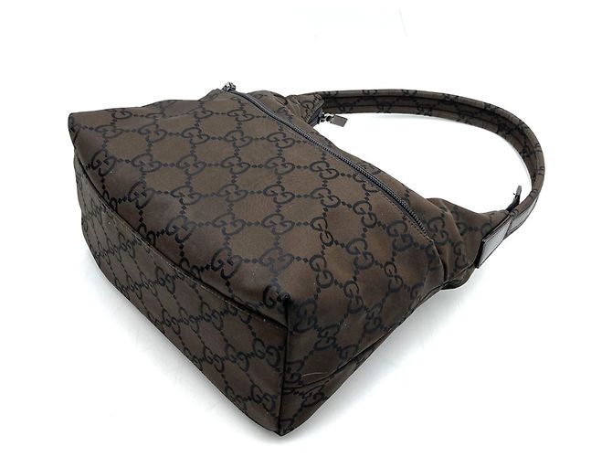 Bolso de nylon marrón Gucci/bolso de hombro Castaño - vista 2