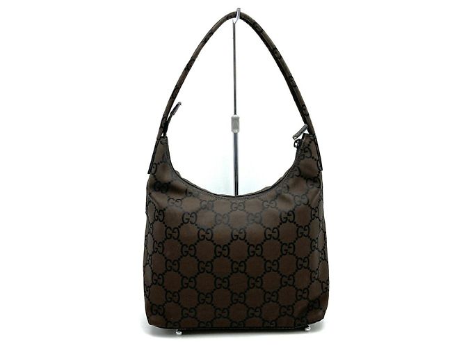 Bolso de nylon marrón Gucci/bolso de hombro Castaño - vista 4