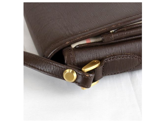 Borsa a Spalla Burberry Nova Check Shadow Horse Marrone - vista 11