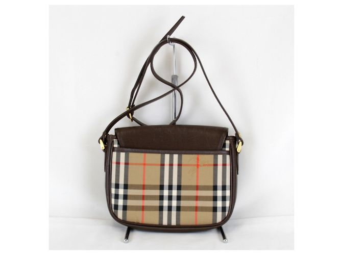 Borsa a Spalla Burberry Nova Check Shadow Horse Marrone - vista 2