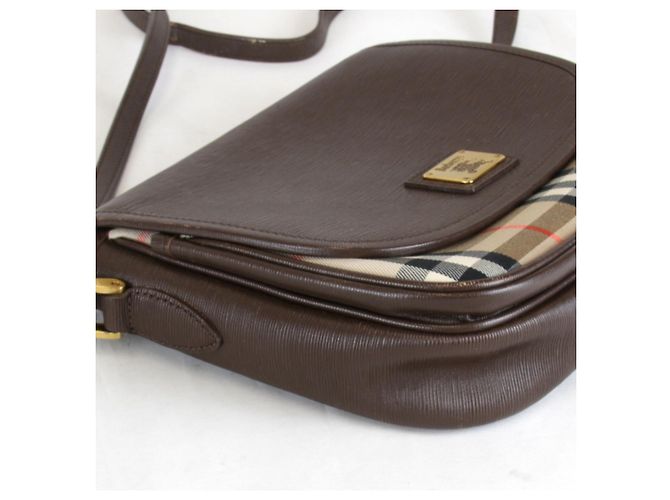Borsa a Spalla Burberry Nova Check Shadow Horse Marrone - vista 4
