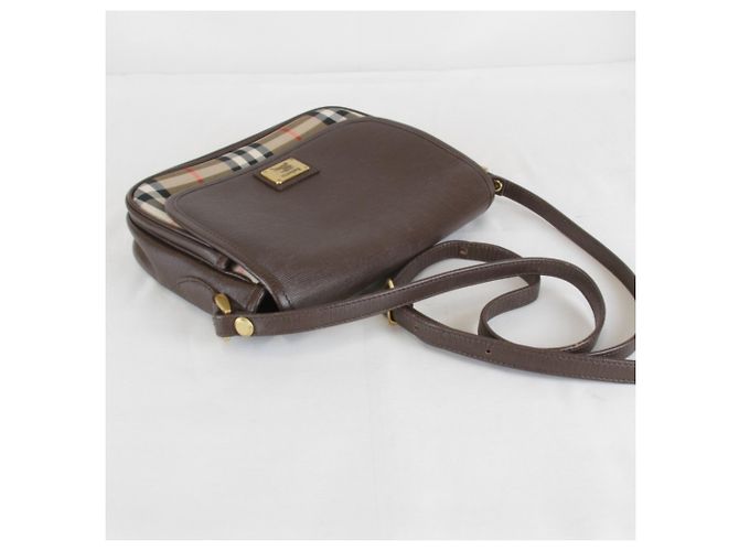 Borsa a Spalla Burberry Nova Check Shadow Horse Marrone - vista 6