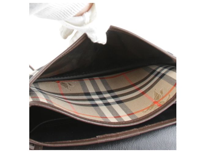 Borsa a Spalla Burberry Nova Check Shadow Horse Marrone - vista 9