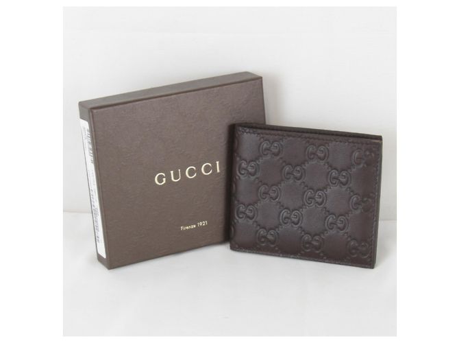 Carteira de couro marrom dobrável Gucci - vista 11