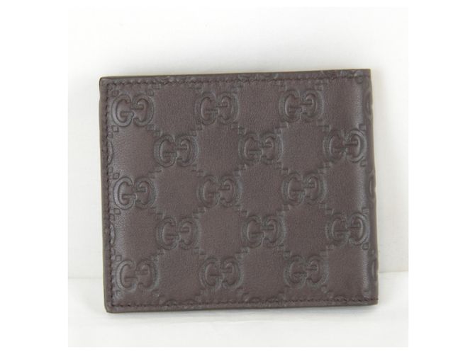 Carteira de couro marrom dobrável Gucci - vista 2
