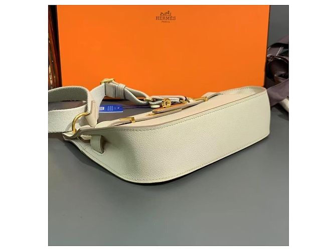 Hermès Jypsiere Mini Zementgrau Evercolor Leder - Ansicht 2