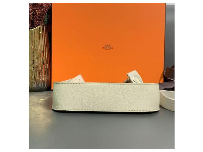 Hermès Jypsiere Mini Zementgrau Evercolor Leder - Ansicht 3